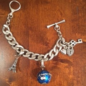 BUNDLE Fossil Charm Bracelet + 2 Charms